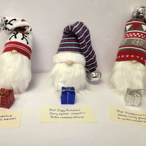 Handcrafted Holiday Gnome Collection - A Set of 3 Christmas Decor
